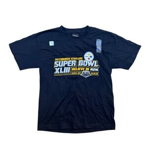 Reebok Pittsburgh Steelers Arizona Cardinals Super Bowl XLIII T-Shirt Youth Sz L